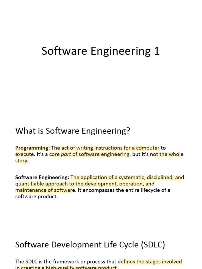 Understanding Software Engineering Basics | PDF | Scrum (Software ...