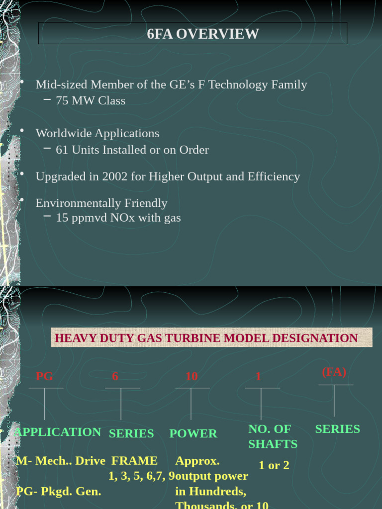 GE 6FA Gas Turbine Overview | PDF | Turbine | Gas Turbine