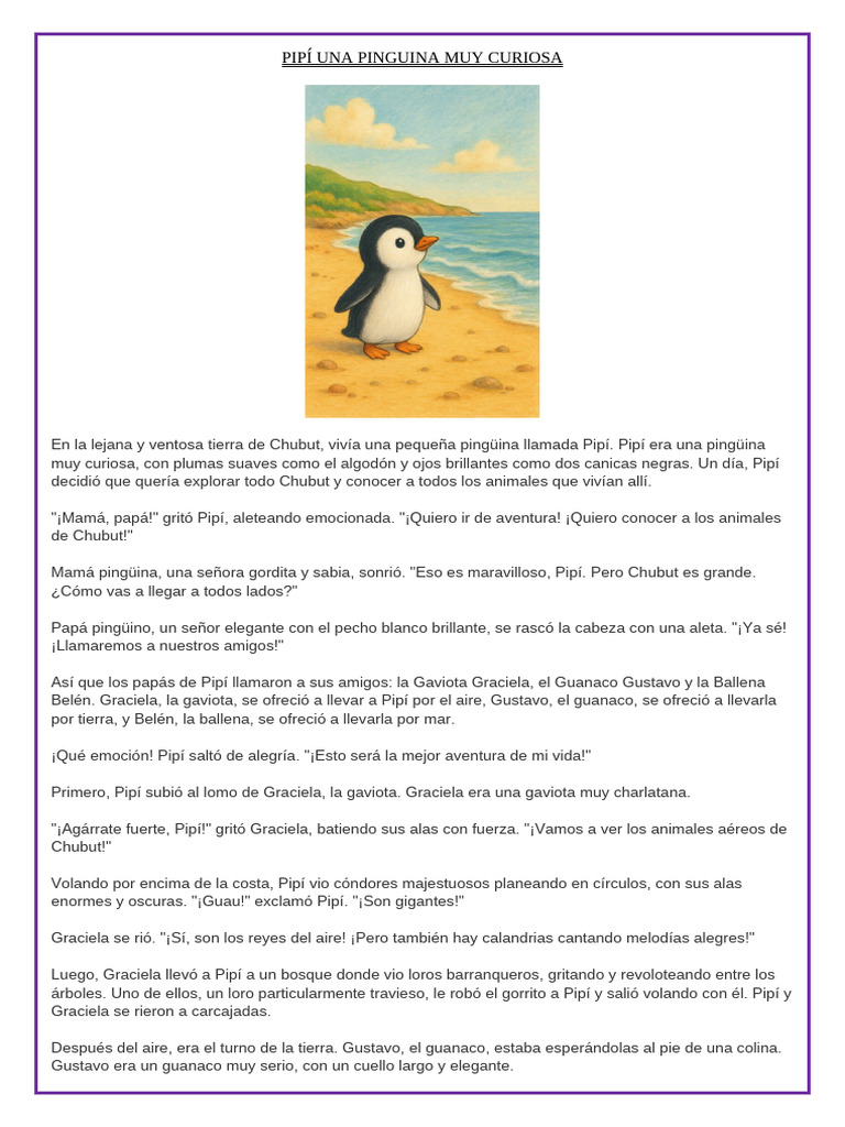 PiPI Pinguina Curiosa | PDF