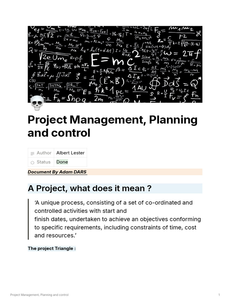 Project Management Essentials Guide | PDF | Psychology | Cognition