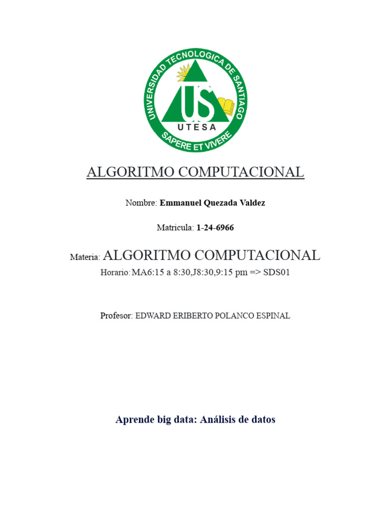 Big Data: Transformación y Aplicaciones | PDF | Big Data | Internet de ...