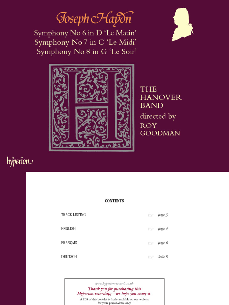 Haydn's Symphonies 6-8 Overview | PDF | Classical Music | Musicology