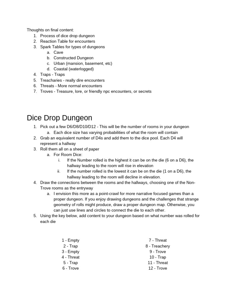 Dice Drop Dungeon Creation Guide | PDF | Dice