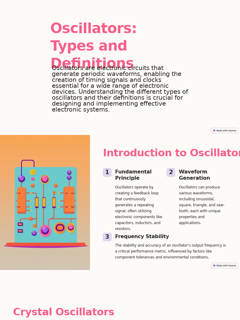 Oscillators: Types and Definitions | PDF | Electronic Oscillator ...