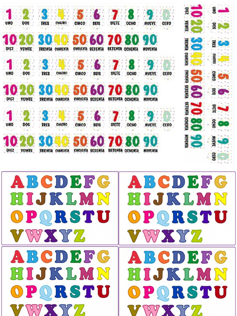 Abecedario - Numero | PDF