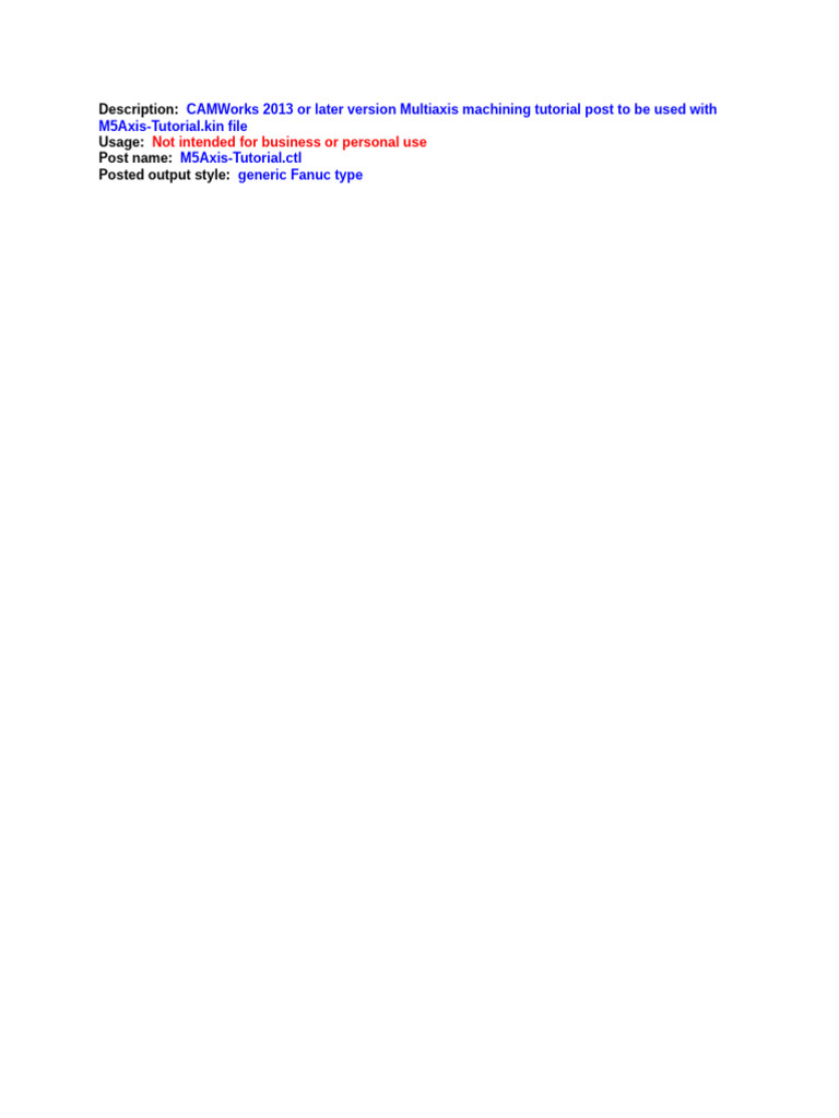 CAMWorks 2013 Multiaxis Machining Guide | PDF