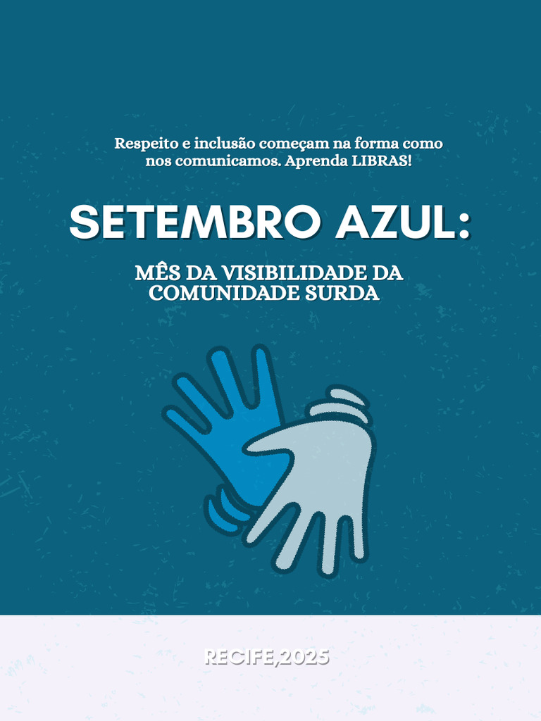 Setembro Azul: Visibilidade Surda e LIBRAS | PDF