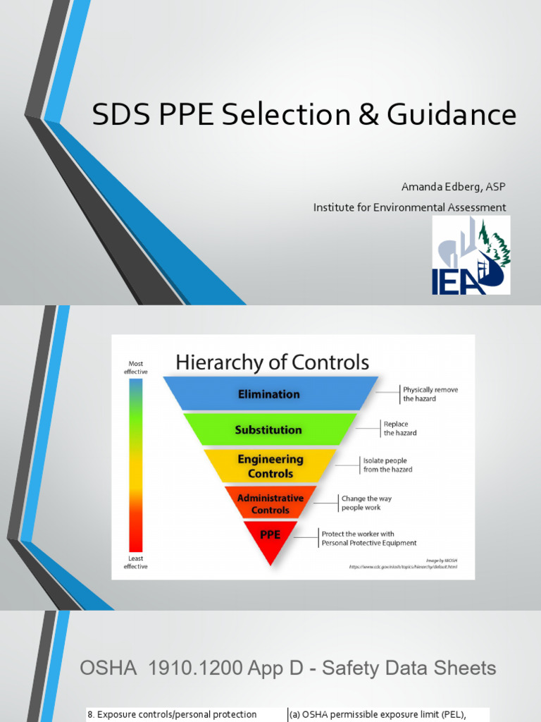 PPE Selection Guidance for SDS Compliance | PDF | Personal Protective ...