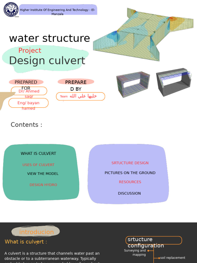 Culvert Design Project Overview | PDF | Civil Engineering | Earth Sciences