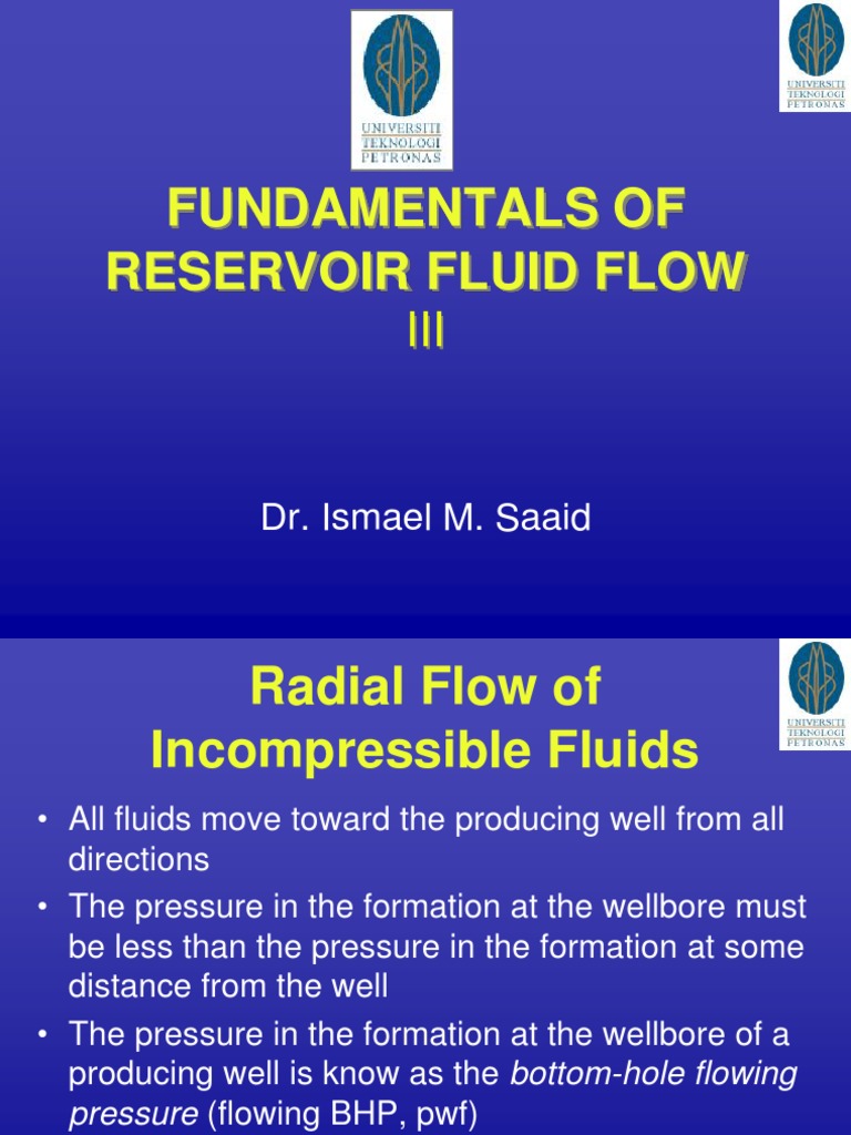 Radial Flow in Reservoirs Explained | PDF | Fluid Dynamics ...