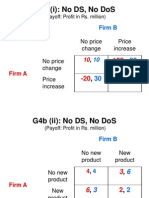 G4B (I) : No DS, No Dos: No Price Change Price Increase No Price Change Price Increase