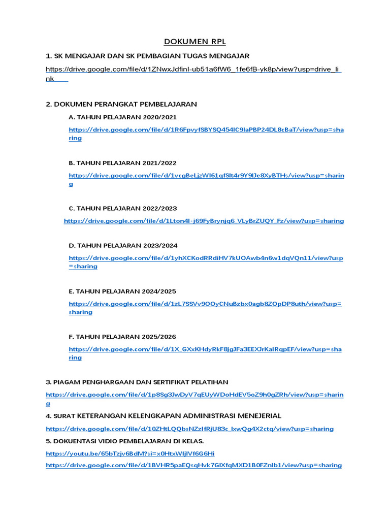 Link RPL Bu Kasih Ok | PDF