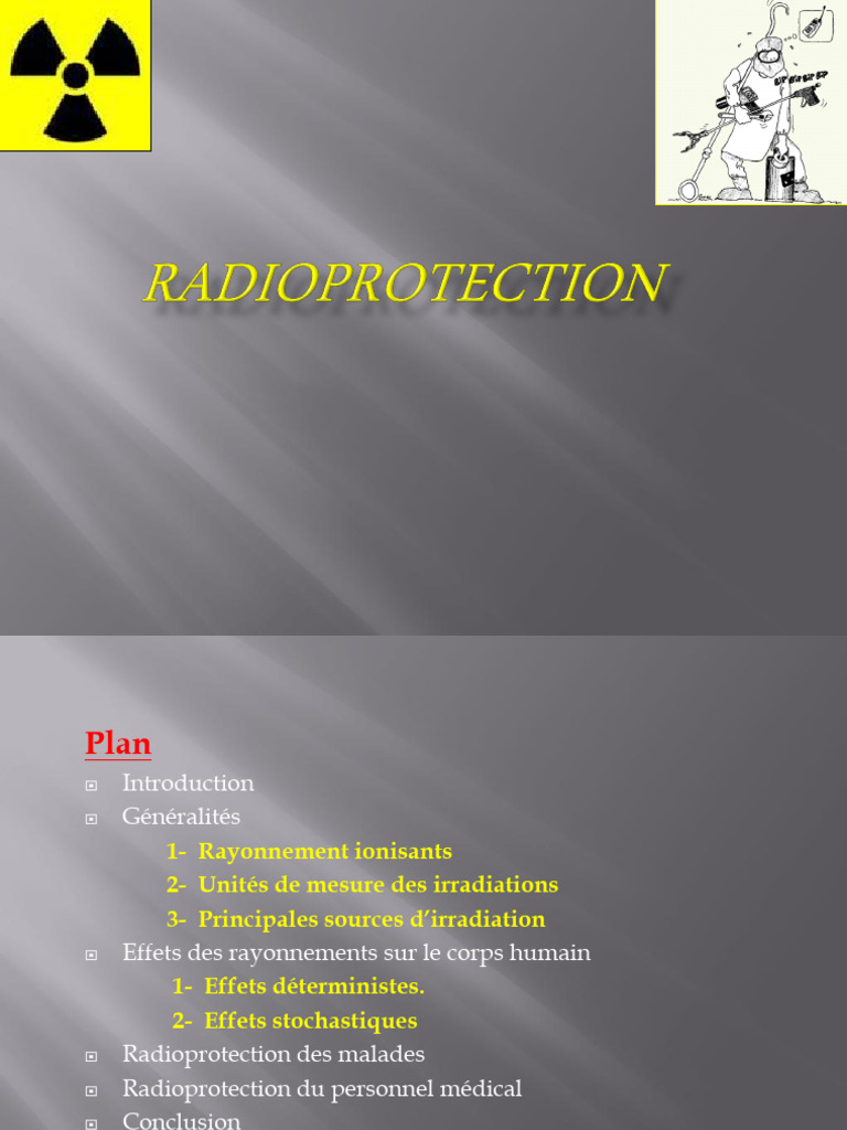 Radioprotection en Radiologie Médicale | PDF | Rayonnement ionisant ...