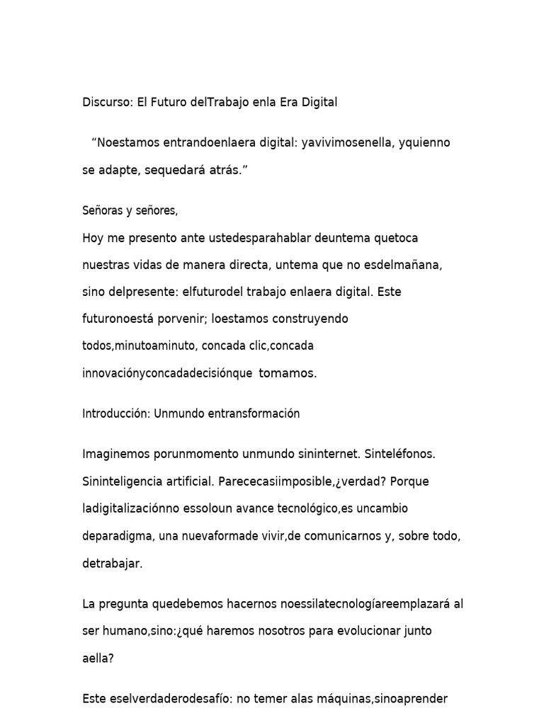 Futuro del Trabajo en la Era Digital | PDF | Inteligencia artificial ...