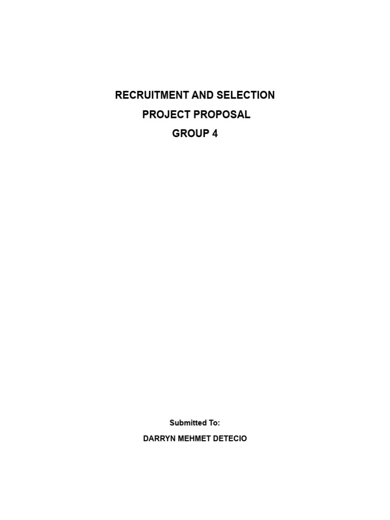 Group 4 Proposal | PDF