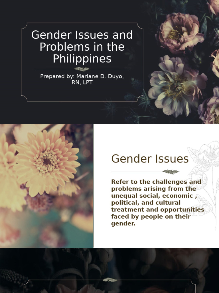 Gender Issues in the Philippines | PDF | Violence | Psychological Abuse