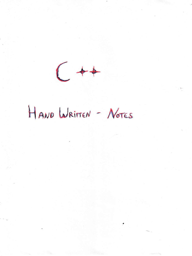 C++ Handwritten Notes - Pawanpret Singh - Compressed - 250218 - 001423 ...