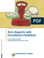 Terzo Rapporto sulle Conciliazioni Paritetiche