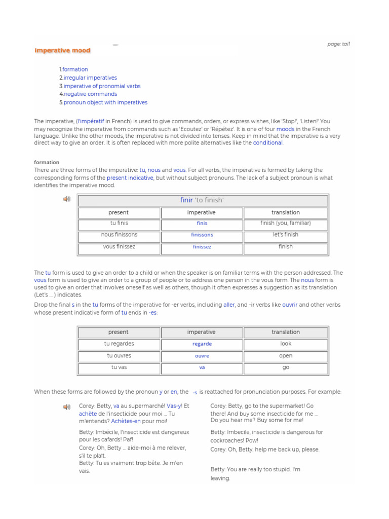 2025-09-27 06 - 33 - 40 - 1 Imperative PDF | PDF | Grammar ...