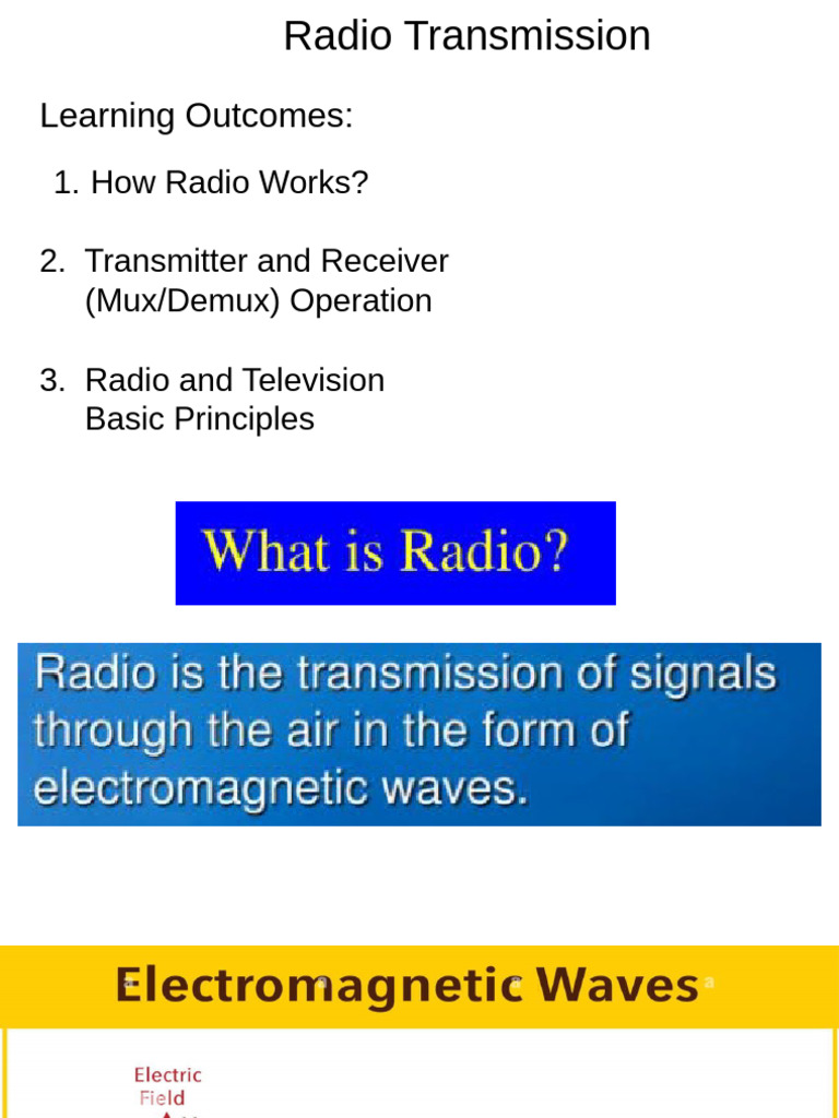 Radio Wave Transmission Explained | PDF | Radio | Transmitter