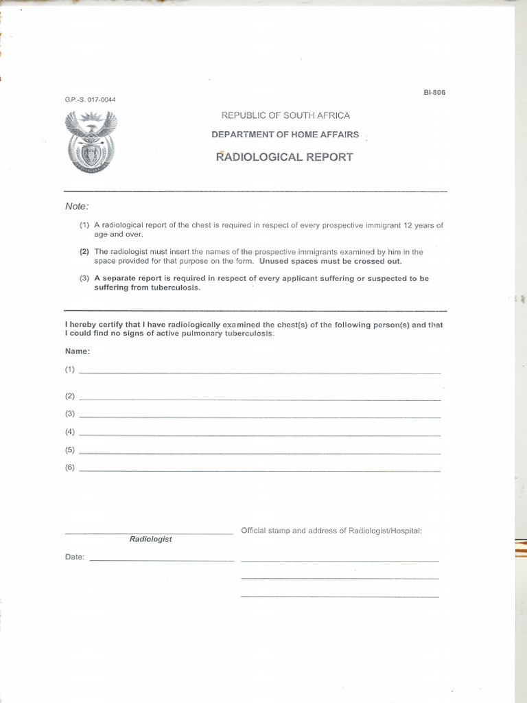 Radiological Report0001 | PDF