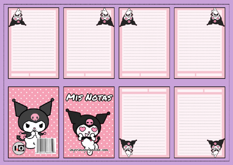 Mini Notas Kuromi | PDF