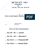 Income Tax Act. 1961: Click To Edit Master Subtitle Style