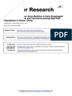 p53 Tumor Suppressor Gene Mutation in Early Esophageal