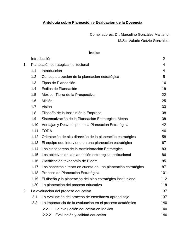 Planeación y Evaluación Educativa Efectiva | PDF | Planificación ...