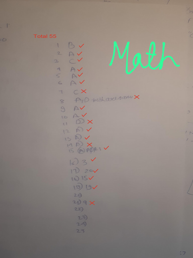Maths Answers | PDF