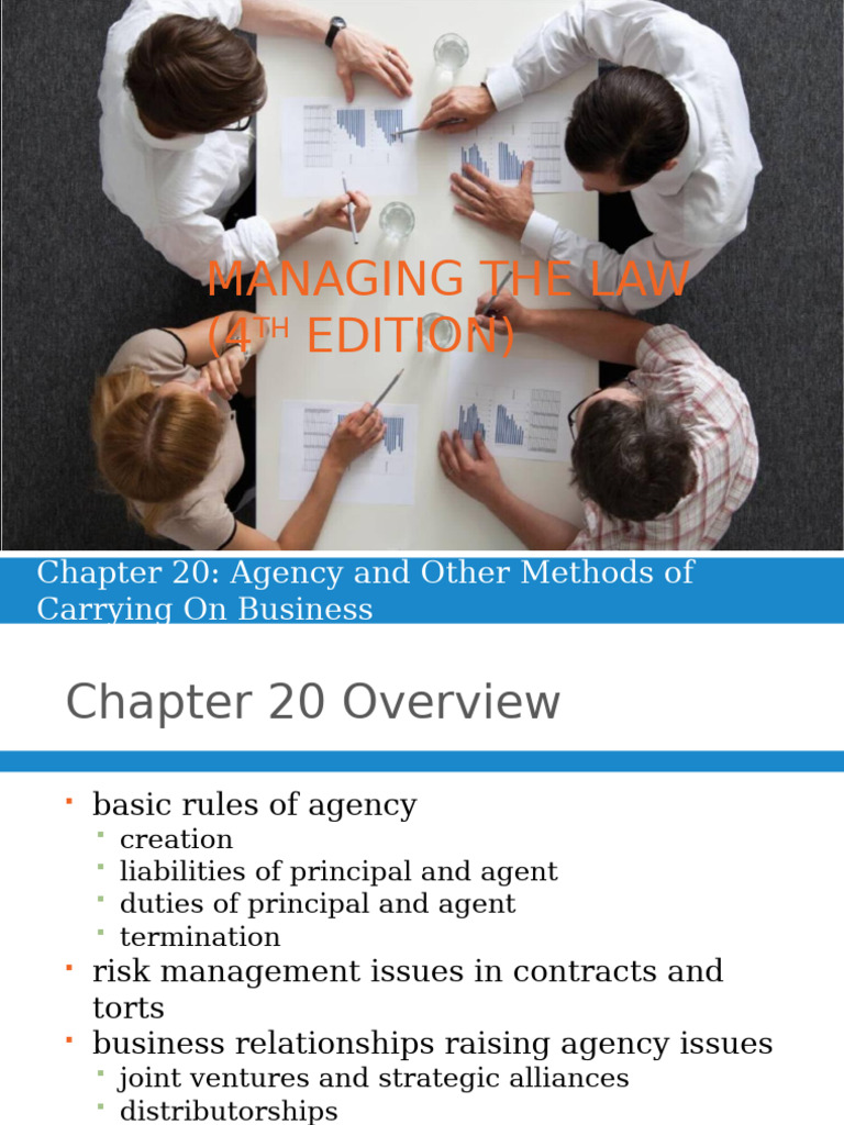 Agency Law: Business Relationships Explained | PDF | Law Of Agency ...