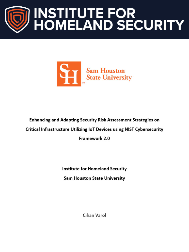 IoT Security Risk Assessment with NIST CSF 2.0 | PDF | Computer ...