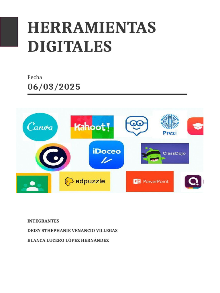 Herramientas Digitales para Aprendizaje y Productividad | PDF ...
