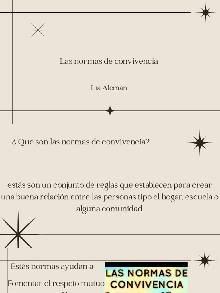 Las Normas de Convivencia PDF | PDF