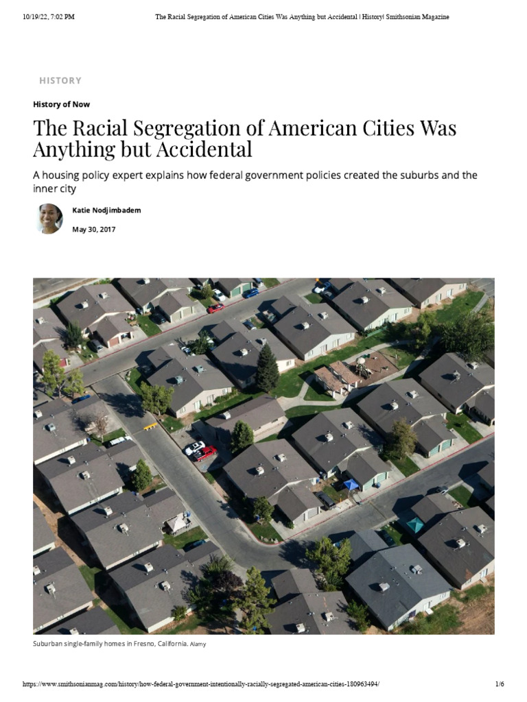 Government Policies Behind Urban Segregation | PDF | Racial Segregation ...