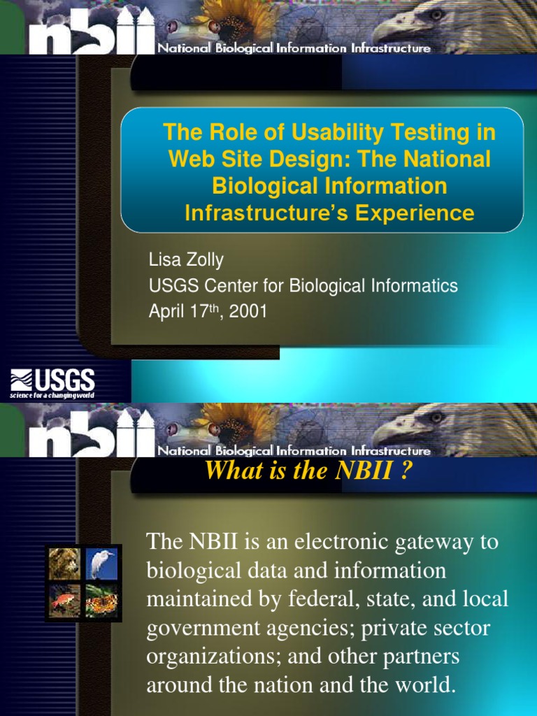 Usability Testing for NBII Website Design | PDF | Usability | World ...