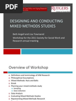 Designing and Conducting Mixed Methods Studies