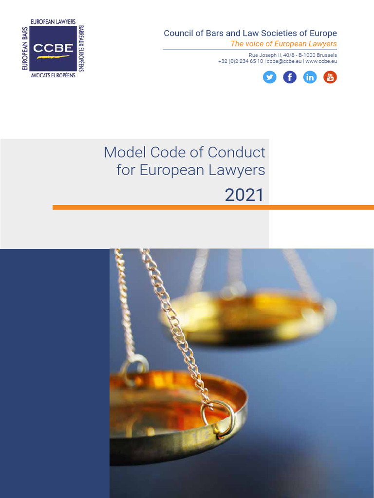 Model Code of Conduct for Lawyers | PDF | Conflict Of Interest ...