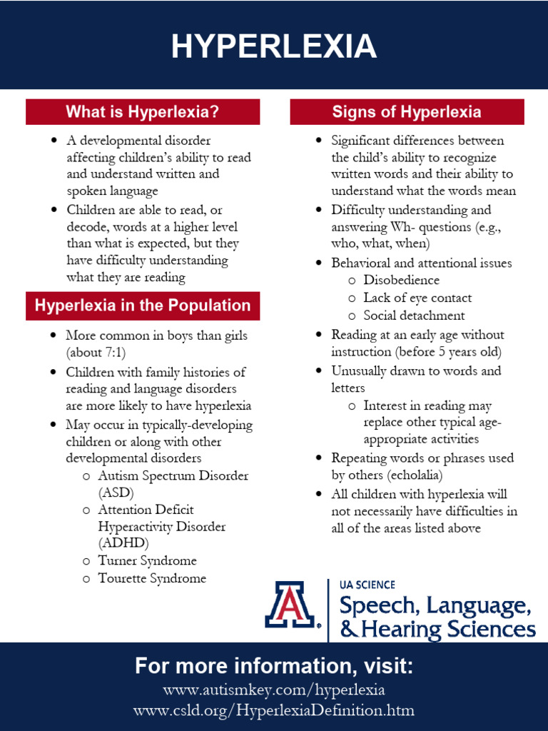 Understanding Hyperlexia in Children | PDF | Developmental Disorder ...