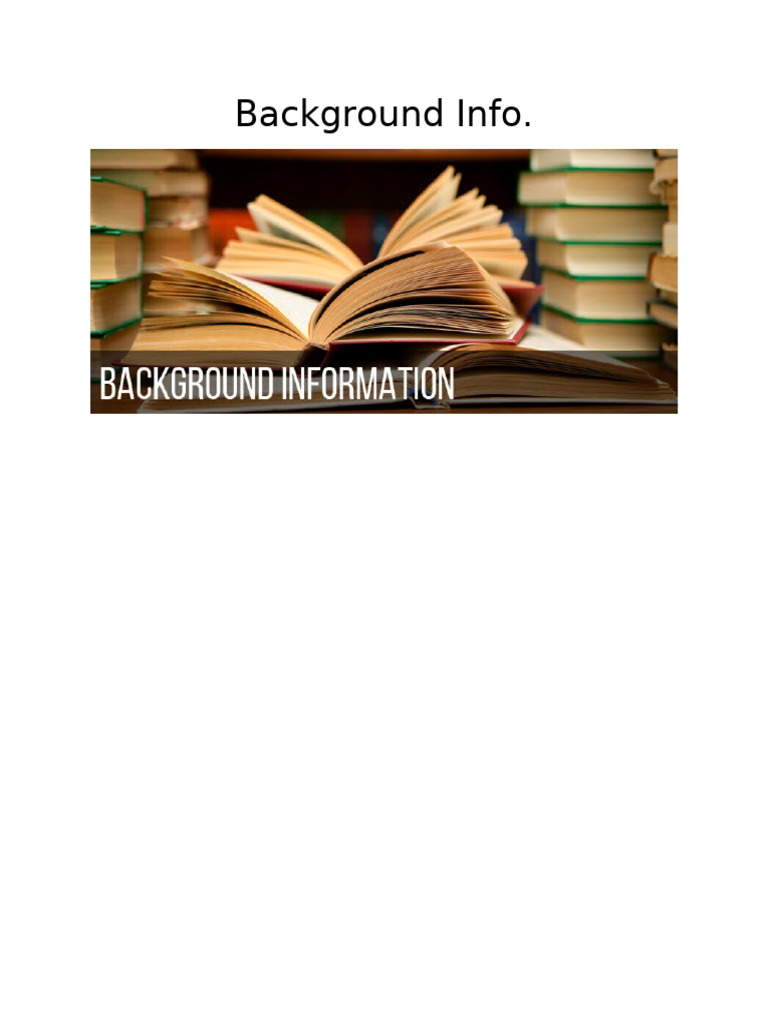 Background Info. 1 | PDF