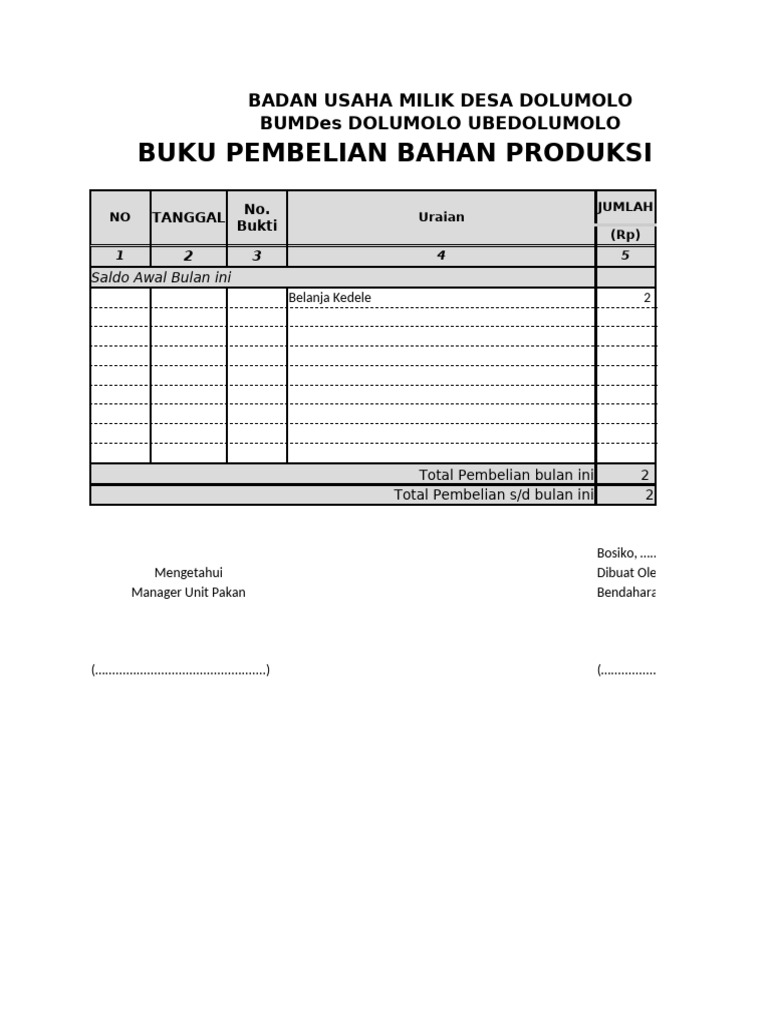 Buku Pembelian | PDF