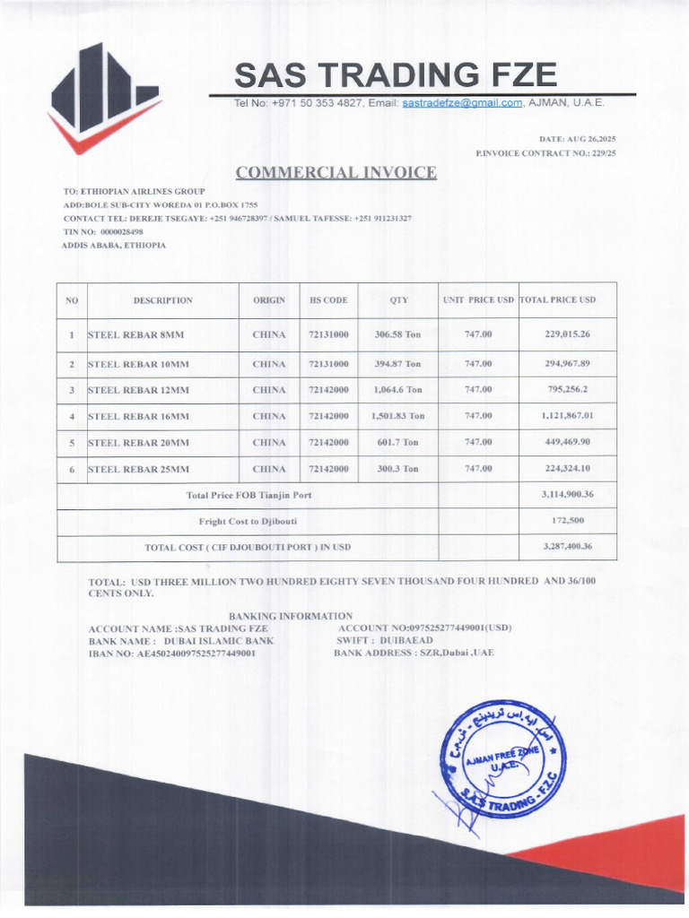 Commercial Invoice 2018 EC Shipments - 5 | PDF