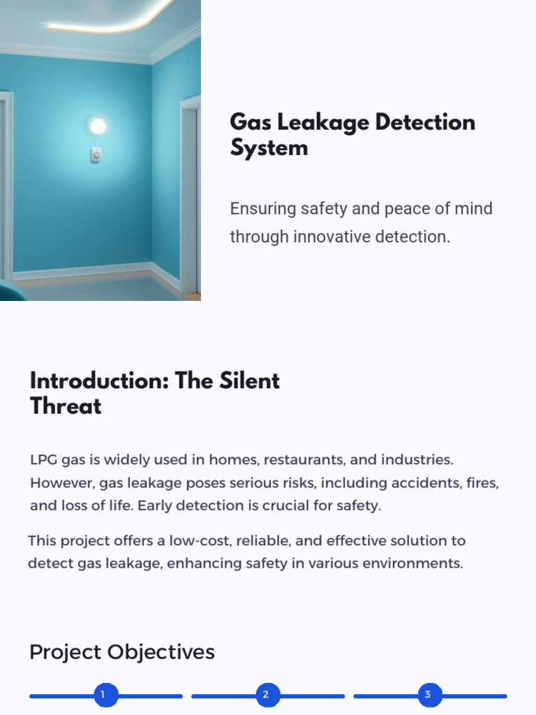 Gas Leakage Detection System Overview | PDF | Internet Of Things ...