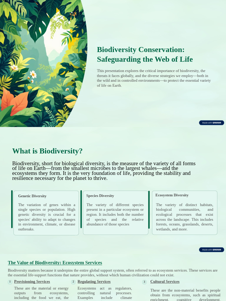 Biodiversity Conservation Strategies Explained | PDF | Biodiversity ...