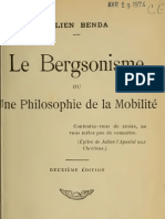 Julien Benda - Le Bergsonisme ou une Philosophie de la mobilité
