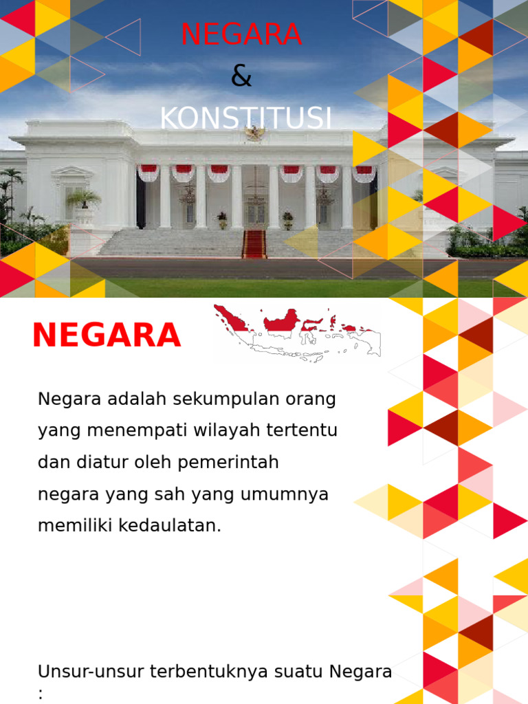 Unsur dan Tujuan Negara serta Konstitusi | PDF