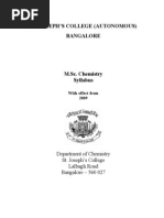 Download Syllabus of MSc Analytical Chemistry St Josephs College Bangalore by Govardhan Balaji SN93214609 doc pdf