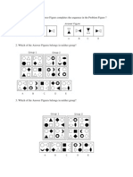 Which Symbol in The Answer Figure Completes The Sequence in The Problem Figure ?