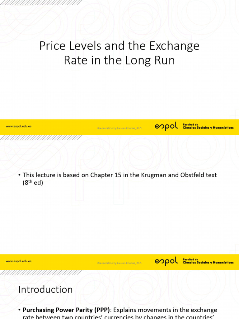 Long-Run Exchange Rates and PPP Theory | PDF | Purchasing Power Parity ...