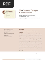 Do Conscious Thoughts Cause Behavior Baumeister